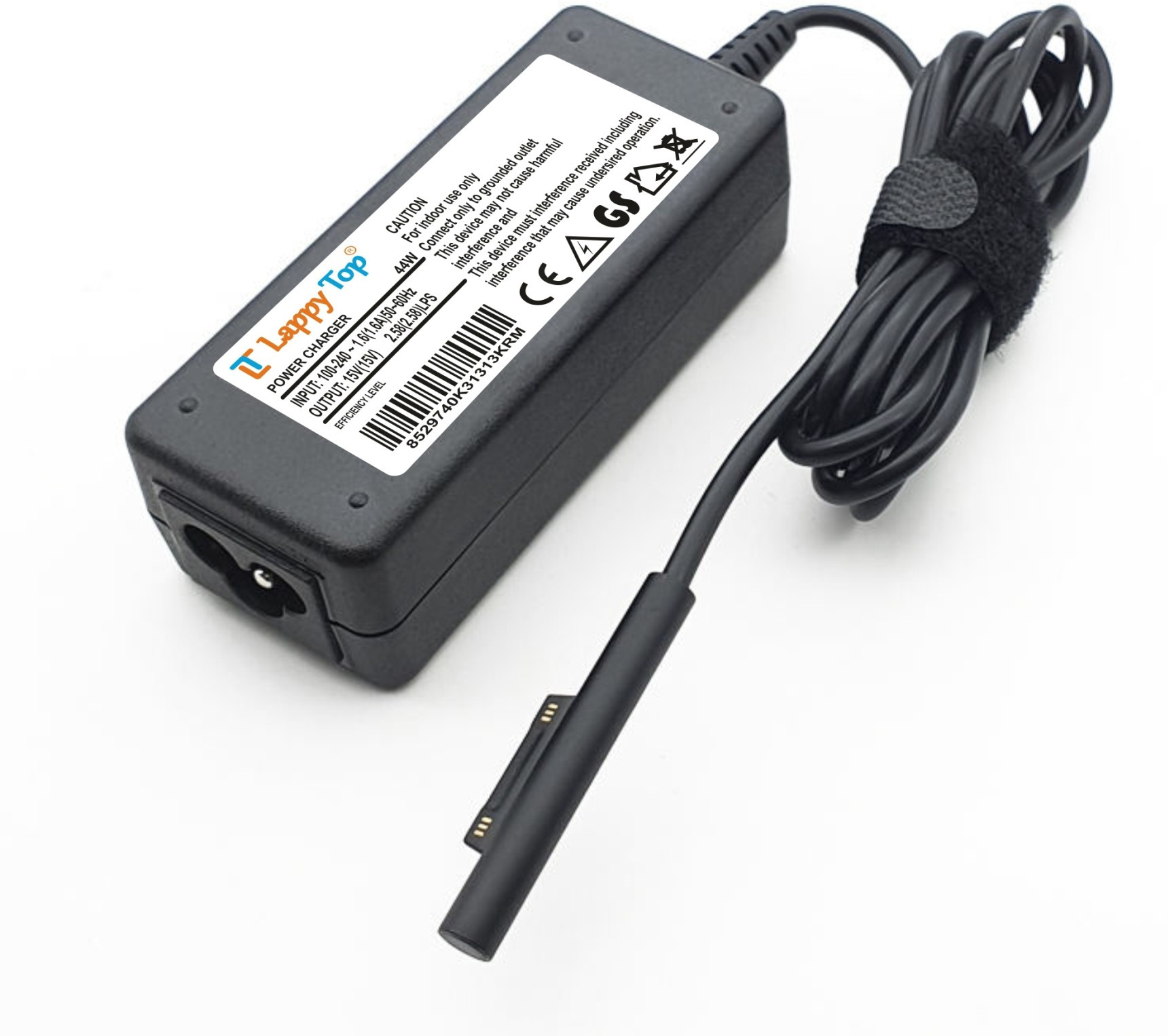 15v-2-58a-44-watt-replacement-laptop-adapter-charger-for-original-imaghdqhg6ffcgzh.jpeg LT Lappy Top 15V 2.58A 44 Watt Replacement Laptop Adapter/Charger for Microsoft Surface 44 W Adapter (Power Cord Included) - Image 1