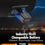 Blaupunkt Atomik Knightz 45K | Advanced DSP Tech I 27,000mAh I Neon Lights I Wireless Mic 450 W Bluetooth Party Speaker (Black, 2.0 Channel) - Image 4