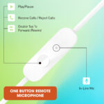JBL C150SI with One Button Universal Remote Wired Gaming (White, In the Ear) - Image 4