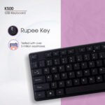 zebion K500 USB Keyboard Wired USB Standard Multi-device Keyboard Compatible with Desktop, Laptop, Mac Easy to Use,Plug and Play,Quick, Comfy Durable body (Black) - Image 3