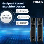 PHILIPS SPA9160/94 160 W Bluetooth Tower Speaker (Black, 2.0 Channel) - Image 4