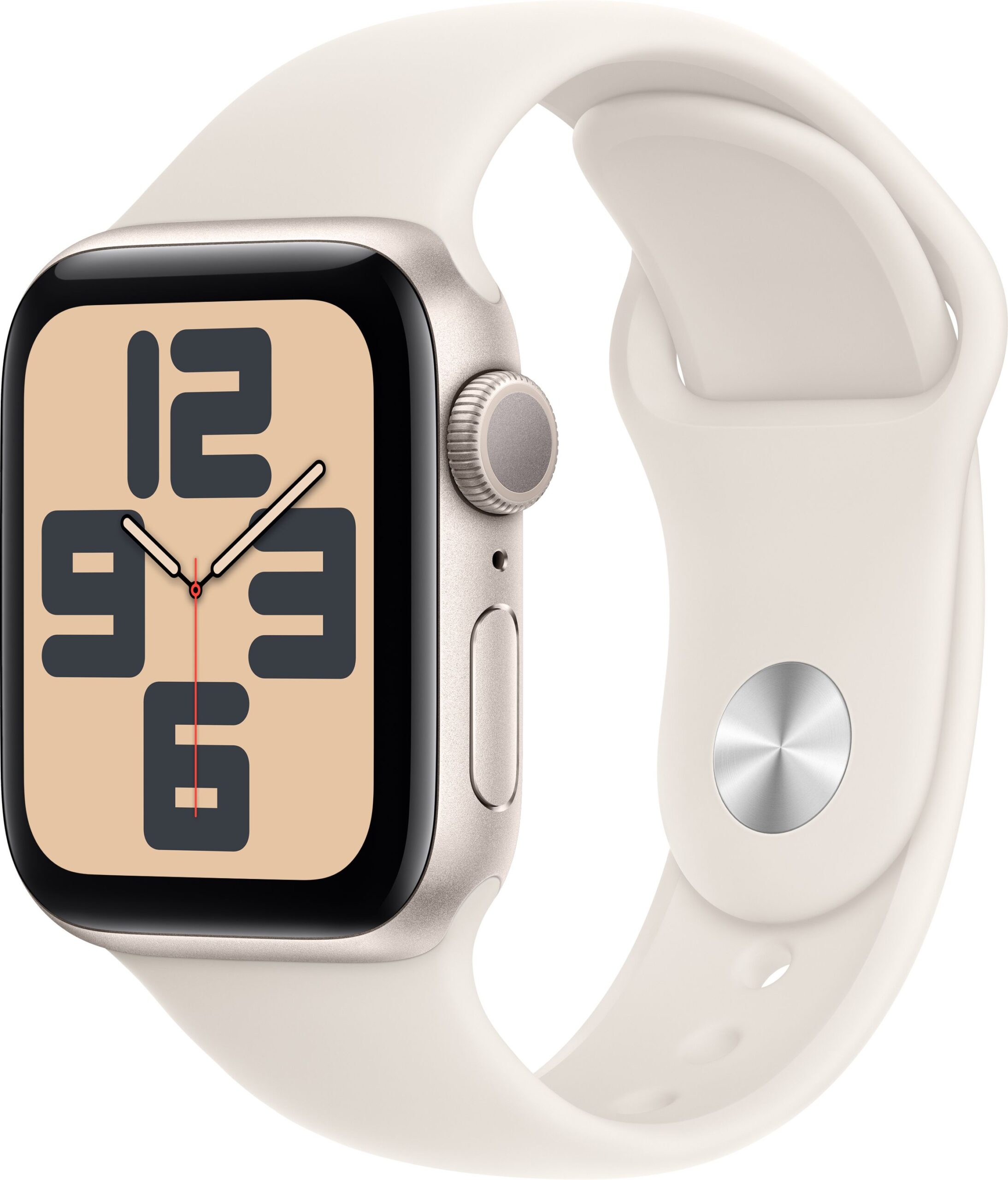 original-imah4jmyy9ewzyuz-scaled-1.jpeg Apple Watch SE 2 GPS 40mm (2nd Gen) Starlight Aluminium with Starlight Sport Band (Starlight Strap, Free Size) - Image 1