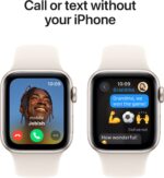 Apple Watch SE 2 GPS 40mm (2nd Gen) Starlight Aluminium with Starlight Sport Band (Starlight Strap, Free Size) - Image 3