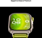 Huawei Watch Fit 4Pro, Titanium Body, Free dive, 100+ Sports mode, GPS, 10 Days Battery Smartwatch (Green Strap, Free Size) - Image 2