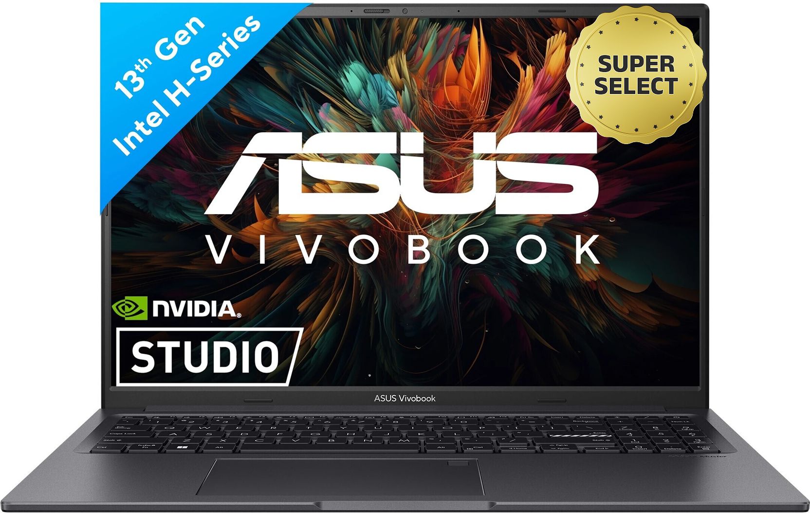 ASUS Vivobook 16X (2025) with Office 2024 + M365 Basic* Intel Core i5 13th Gen 13420H - (16 GB/512 GB SSD/Windows 11 Home/4 GB Graphics/NVIDIA GeForce RTX 3050/144 Hz) K3605VC-RP412WS Gaming Laptop (16 inch, Indie Black, 1.80 Kg, With MS Office)