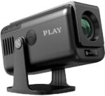 PLAY Smart Android 13 1+8G 5G WiFi BT 15k Lm 4k 8k 180 degree Rotation (25000 lm / 2 Speaker / Wireless / Remote Controller) Portable Projector (Black)